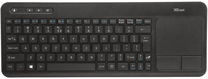 Bezdrátová klávesnice Trust Veza Touchpad / US / černá Varianta: ivi1