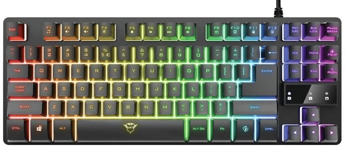 Klávesnice Trust GXT 833 Thado TKL Illuminated / CZ/SK / černá Varianta: ivi1
