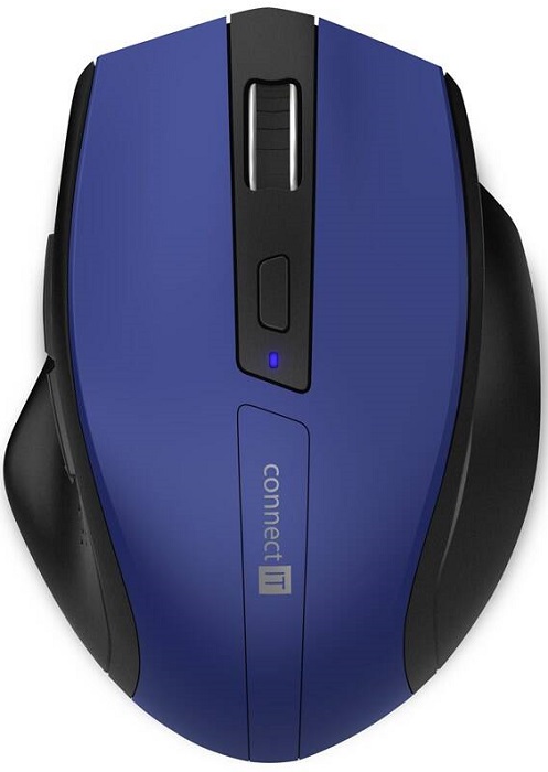 Bezdrátová myš Connect IT Dual SmartSwitch (CMO-3110-BL) / 1600 DPI / černá/modrá Varianta: ivi2