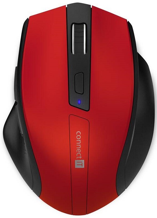 Bezdrátová myš Connect IT Dual SmartSwitch (CMO-3110-RD) / 1600 DPI / černá/červená Varianta: ivi1