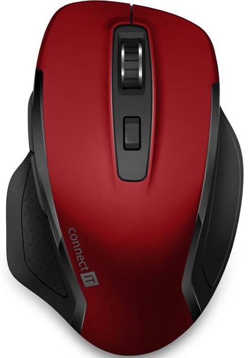 Bezdrátová myš Connect IT Dual SmartSwitch (CMO-3100-RD) / 1600 DPI / černá/červená Varianta: ivi2