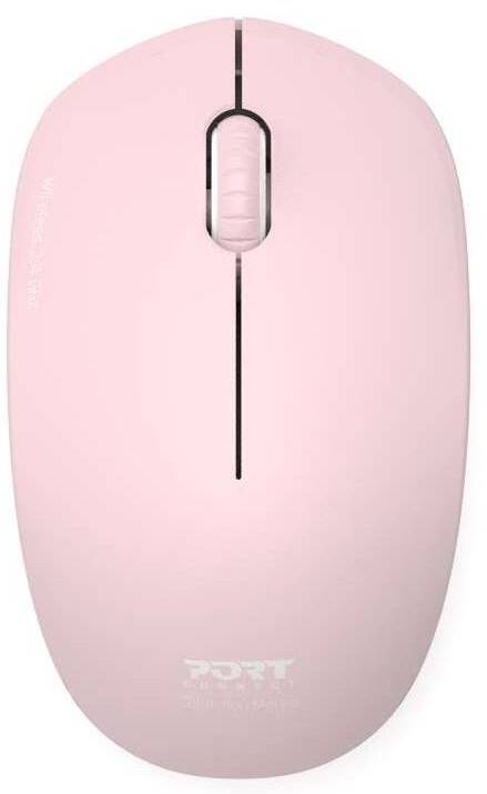 Bezdrátová myš PORT CONNECT Wireless Collection / až 1600 DPI / 2,4 GHz / dosah 20 m / růžová Varianta: ivi1