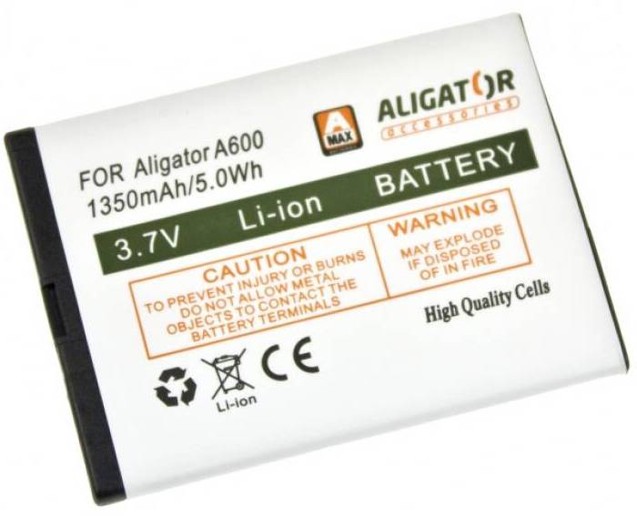 Baterie pro mobilní telefony Aligator A600BAL / 1 350 mAh / 3,70 V / bílá Varianta: ivi2