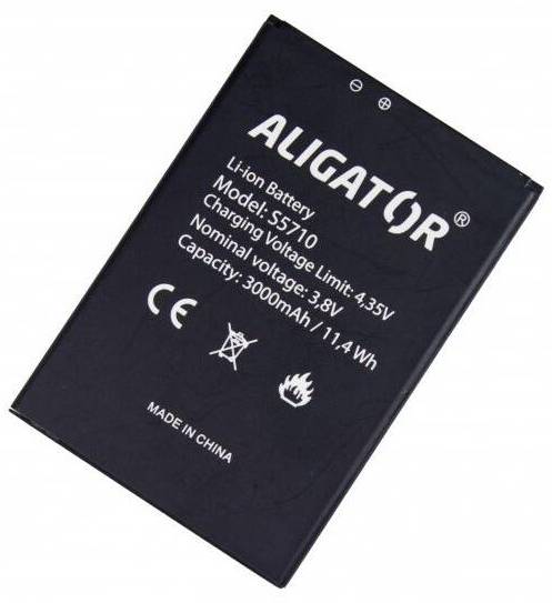 Baterie pro mobilní telefony Aligator AS5710BAL / 3,80 V / 3 000 mAh / černá Varianta: ivi1