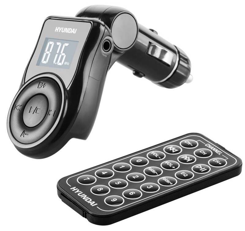 FM transmitter Hyundai FMT 263 / 1" (2,5 cm) LCD displej / dálkové ovládání / 87,6-107,9 MHz / černá Varianta: ivi2