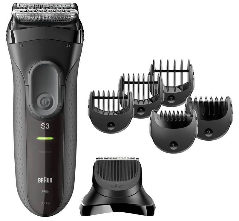 Holicí strojek Braun Series 3 3000BT / planžetový / aku (Ni-Mh) / černá Varianta: ivi2