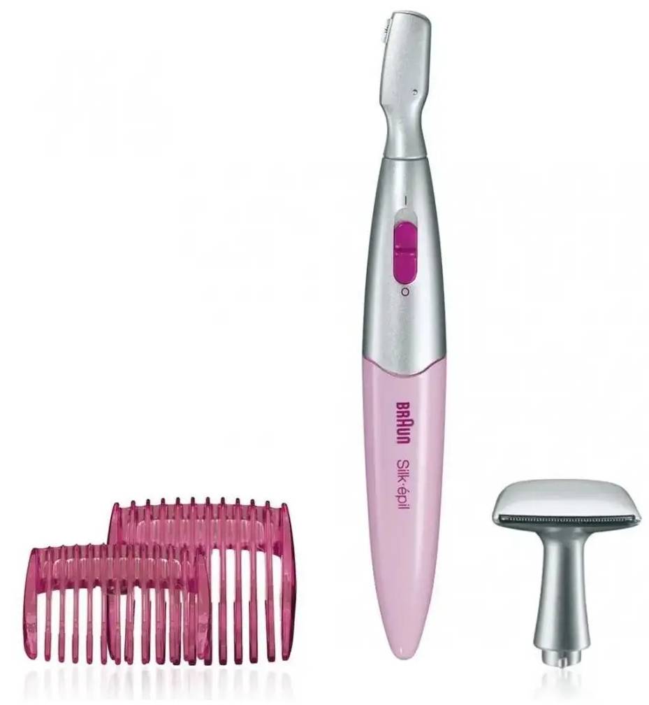 Depilátor Braun FG 1100 / 2 nástavce 5/8 mm / 1x AAA baterie / růžová/stříbrná Varianta: ivi1