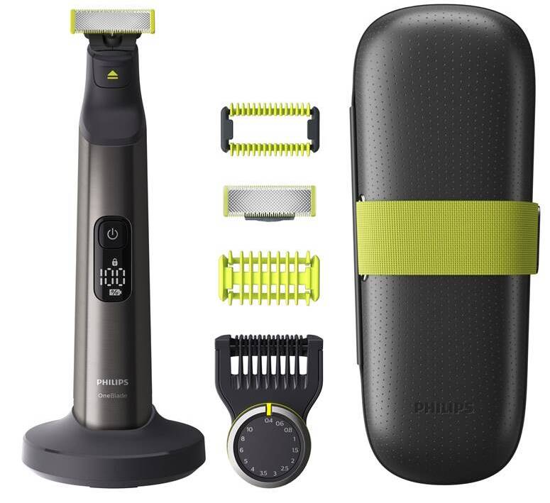 Zastřihovač vousů Philips OneBlade Pro QP6650/61 / 0,4-10 mm / chrom Varianta: ivi1