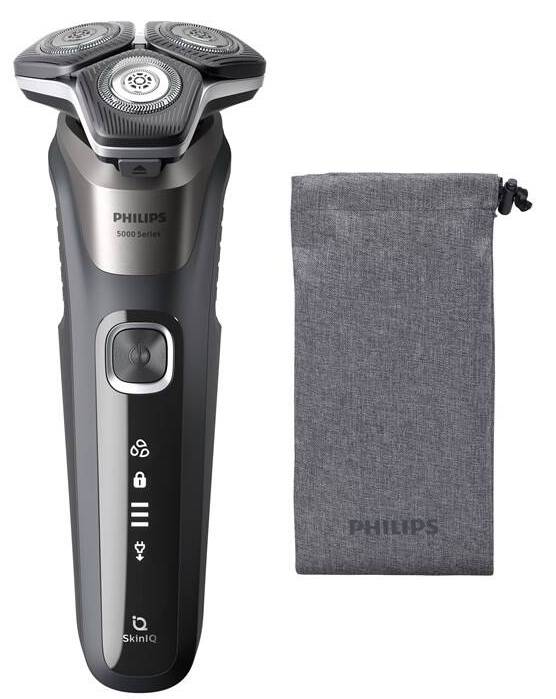Holicí strojek Philips Series 5000 S5887/10 Wet & Dry / 3 frézky / USB-A / šedá Varianta: ivi5