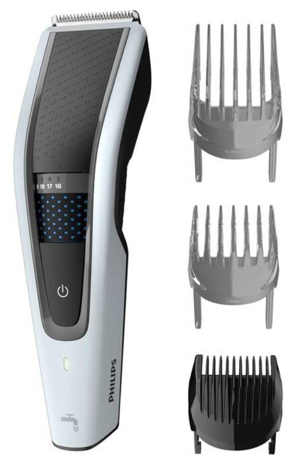 Zastřihovač vlasů Philips Series 5000 HC5610/15 / 0,5/2/3-28 mm / ocelové břity / šedá/bílá Varianta: ivi2