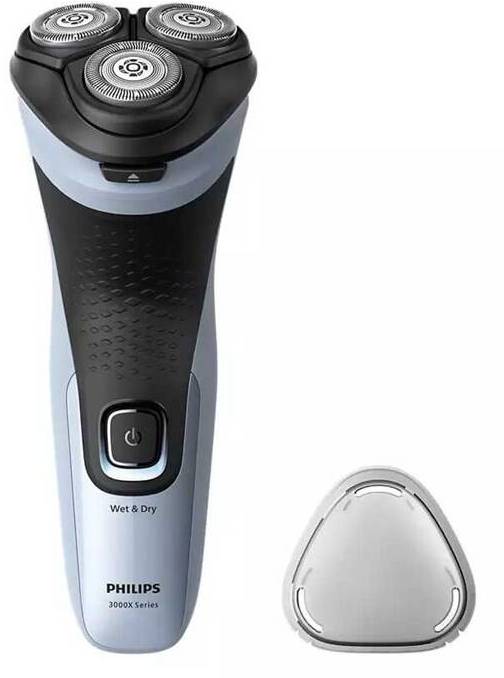 Holicí strojek Philips Series 3000X X3003/00 / frézkový / aku (Ni-Mh) / 4D Flex hlavy / černá/světle modrá Varianta: ivi2