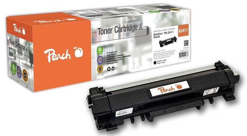 Toner Peach Brother TN-2411 / 1200 stran / černý Varianta: ivi1