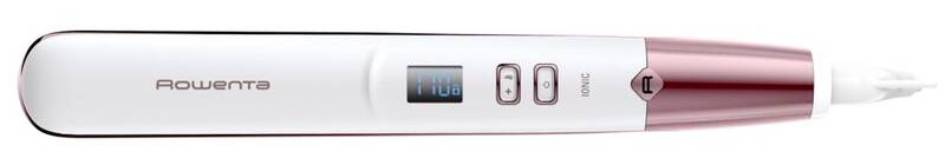 Žehlička na vlasy Rowenta SF4655F0 Liss&Curl / LCD displej / 8 teplot / max. teplota 210 °C / bílá/růžová Varianta: ivi1