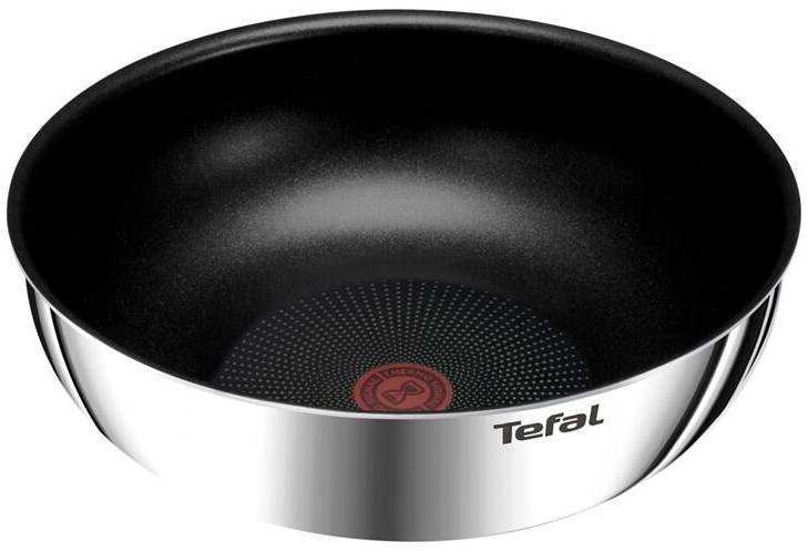 Pánev WOK Tefal Ingenio Emotion L8977774 / Ø 26 cm / nepřilnavý povrch / nerez / černá Varianta: ivi1