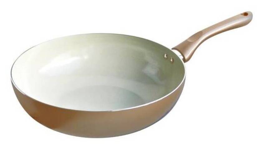 Pánev WOK Toro 263862/CH / Ø 28 cm / keramika/hliník / champagne/bílá Varianta: ivi2