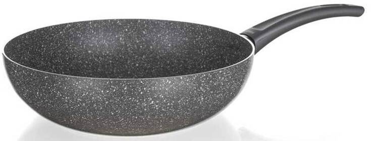 Pánev Wok Banquet Granite / Ø 28 cm / nepřilnavý povrch / šedá Varianta: ivi2