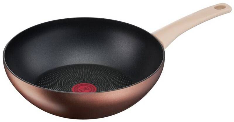 Pánev WOK Tefal Eco Respect G2541953 / Ø 28 cm / nepřilnavý povrch / hnědá Varianta: ivi1