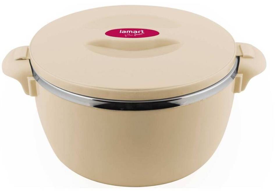Termohrnec Lamart LT6038 / Ø 24 cm / 4 l / plast/nerezová ocel/PUR pěna / béžová Varianta: ivi1