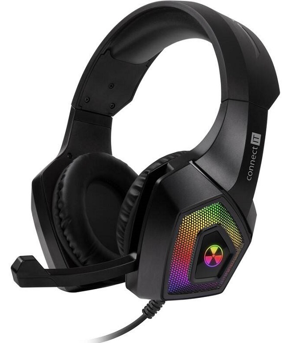 Headset Connect IT BATTLE RGB Ed. 3 / 114 dB / černá Varianta: ivi2