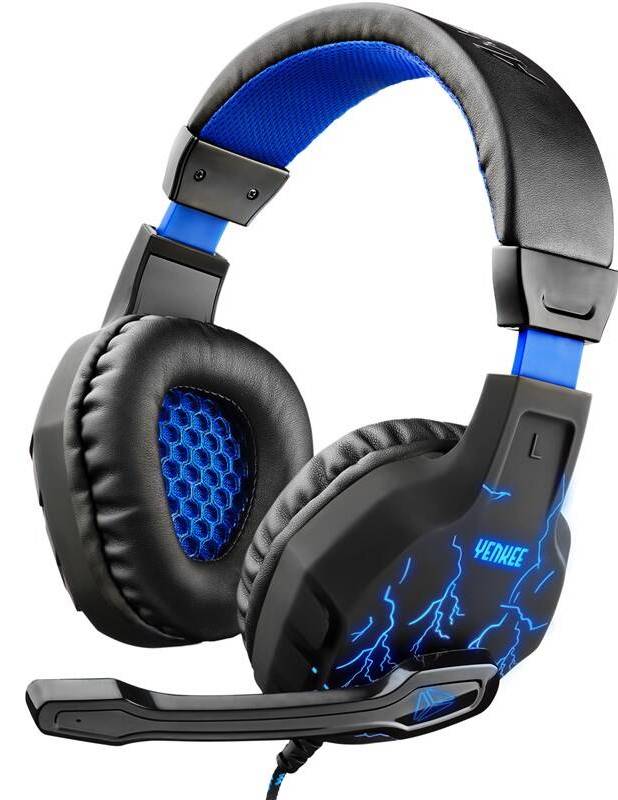 Headset YENKEE YHP 3020 Ambush / 20-20000 Hz / 32 ohm / 2x 3,5 mm jack / černá/modrá Varianta: ivi1