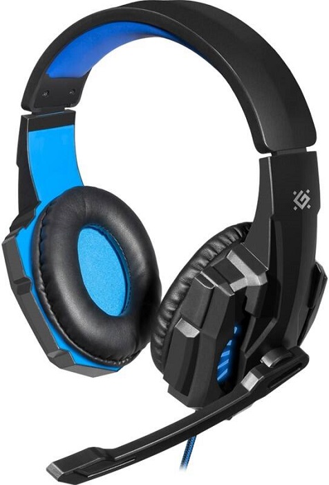 Headset Defender Warhead G-390 LED / 105 dB / černá/modrá Varianta: ivi1