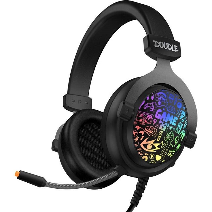 Headset Connect IT Doodle RGB / 105 dB / černá Varianta: ivi2