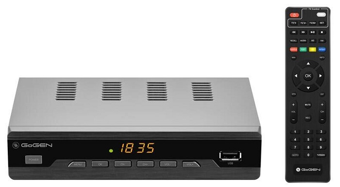 Set-top box GoGEN DVB 282 T2 PVR / černá/stříbrná Varianta: ivi2