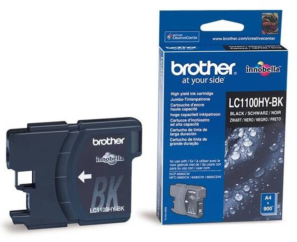 Inkoustová náplň Brother LC1100HY-BK / 900 stran / černá Varianta: ivi1
