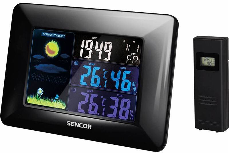 Meteorologická stanice Sencor SWS 4250 / předpověď počasí / budík / černá Varianta: ivi1