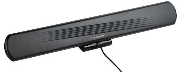 Anténa pokojová Vivanco TVA 4060 / DAB, DVB-T2, UHF, VHF / 0-25 km / černá Varianta: ivi1