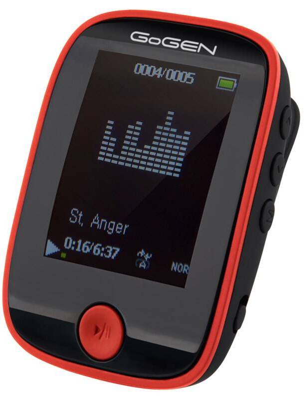 MP3 přehrávač GoGEN MXM 421 GB4 BT / 1,8" LCD displej / černá / červená Varianta: ivi1