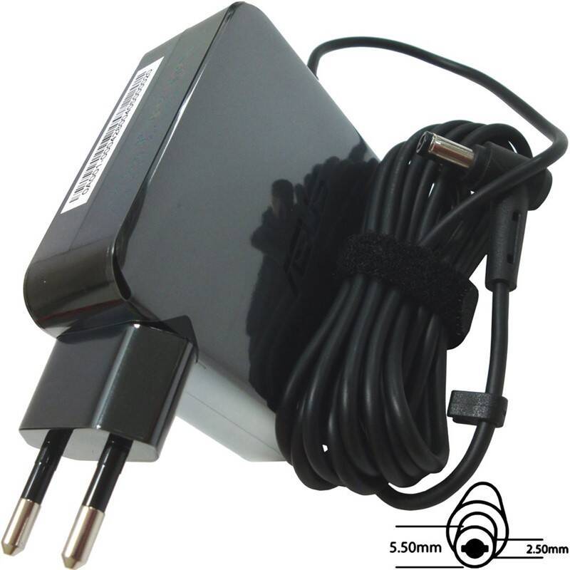 Napájecí adaptér pro notebooky Asus 65 W 19 V 2P W/O CORE s EU plugem / 19 V / černá Varianta: ivi1