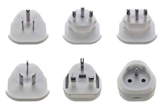 Cestovní adaptér Solight výměnné vidlice pro celý svět / max. 15 A / 100-250 V / bílá Varianta: ivi1