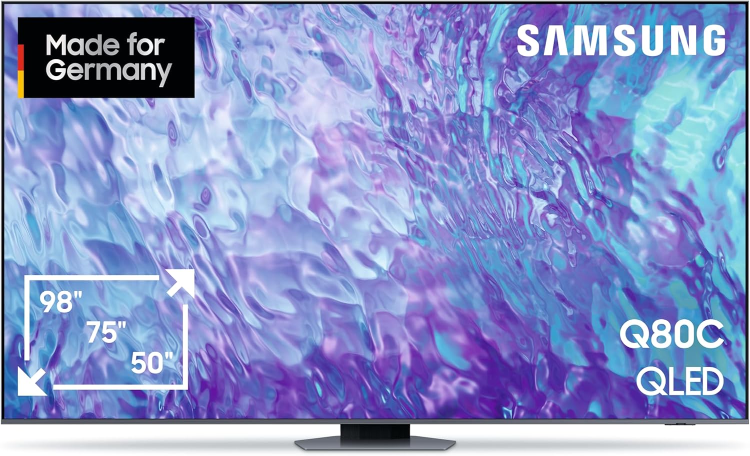 Smart televize Samsung GQ98Q80CATXZG / QLED / 3840 × 2160 px / 98" (249 cm) / 4K Ultra HD / karbonově stříbrná Varianta: ivi1