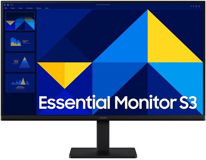 Monitor Samsung Essential S3 (LS27D304GAUXEN) / 27" / 1920 × 1080 px / 16 W / černá Varianta: ivi2