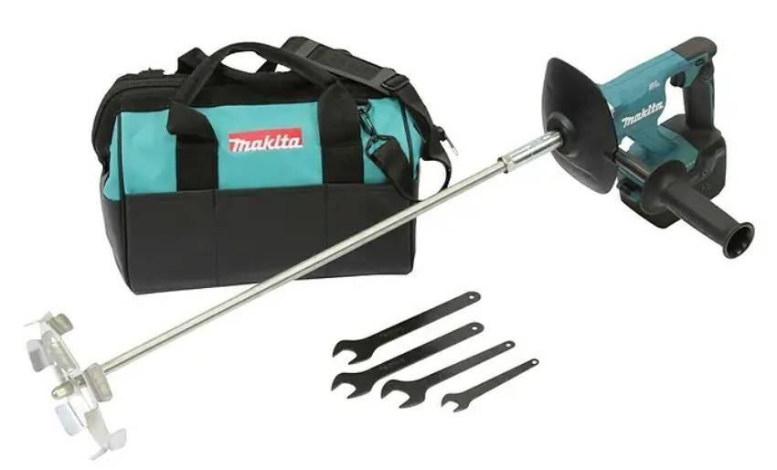 Aku míchadlo Makita DUT130Z / BEZ AKUMULÁTORU A NABÍJEČKY / 18 V / 350-1300 ot./min. / 2 rychlosti / modrá/černá Varianta: ivi2