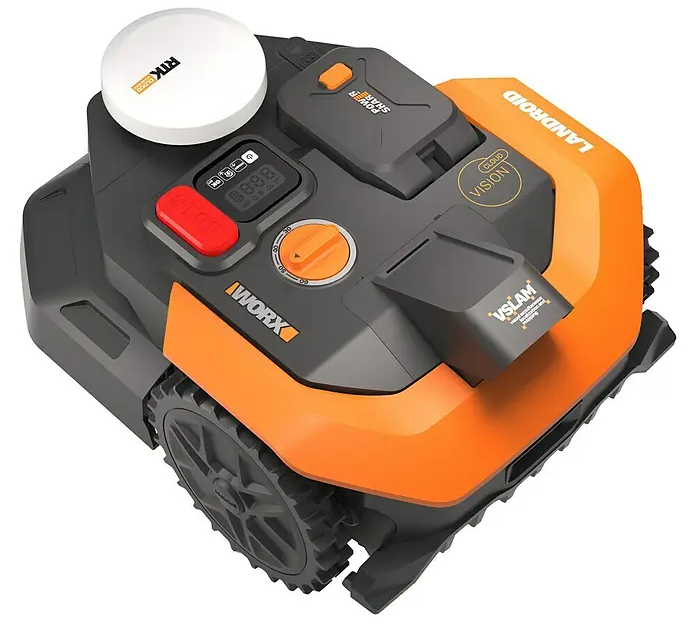 Robotická sekačka Worx Vision Cloud WR303E / 300 m² / 20 V / černá/oranžová Varianta: ivi7