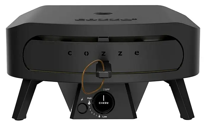 Pec na pizzu Cozze 17" Black Edition / Ø 43 cm / 8 kW / otočný kámen / černá Varianta: ivi3
