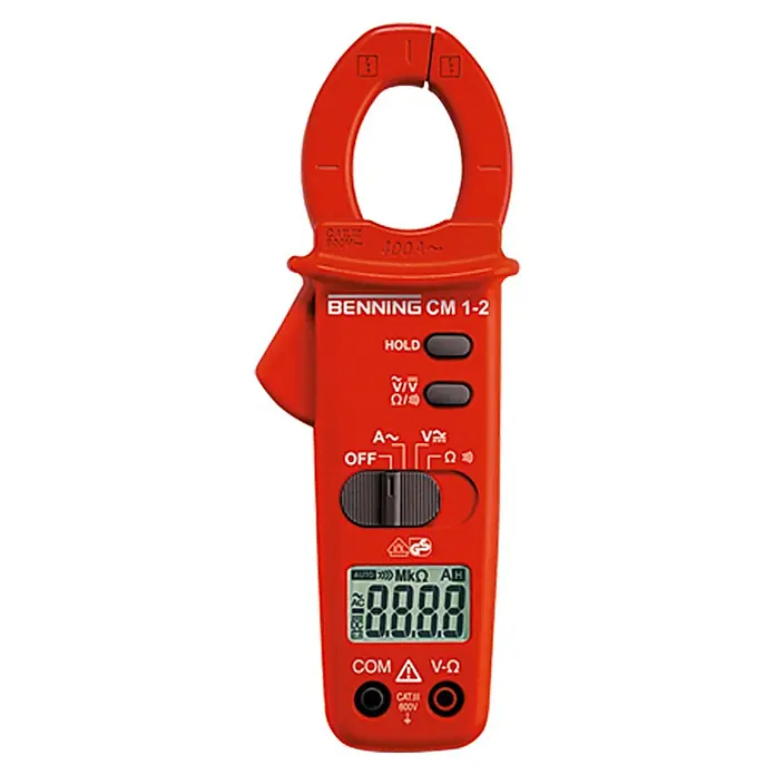 Digitální proudový klešťový multimetr Benning CM 1-2 / 400 A AC / 600 V AC/DC / CAT III 600 V / červená/černá Varianta: ivi1