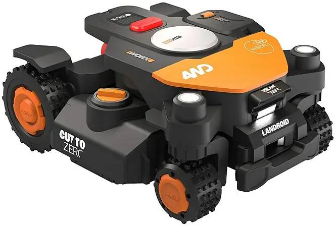 Robotická sekačka Worx Landroid Vision AI RTK AWD WR344E / 4000 m² /  záběr 22 cm / černá / oranžová Varianta: ivi1