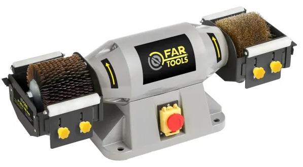 Fartools Kartáčová stolní bruska Far Tools REX 120 / 900 W / šedá Varianta: ivi1