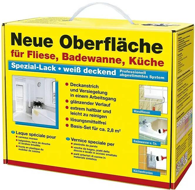 Speciální lak na obklady, vany a kuchyně Decotric / dvousložkový / pokrytí 2,8 m² / bílá Varianta: ivi1