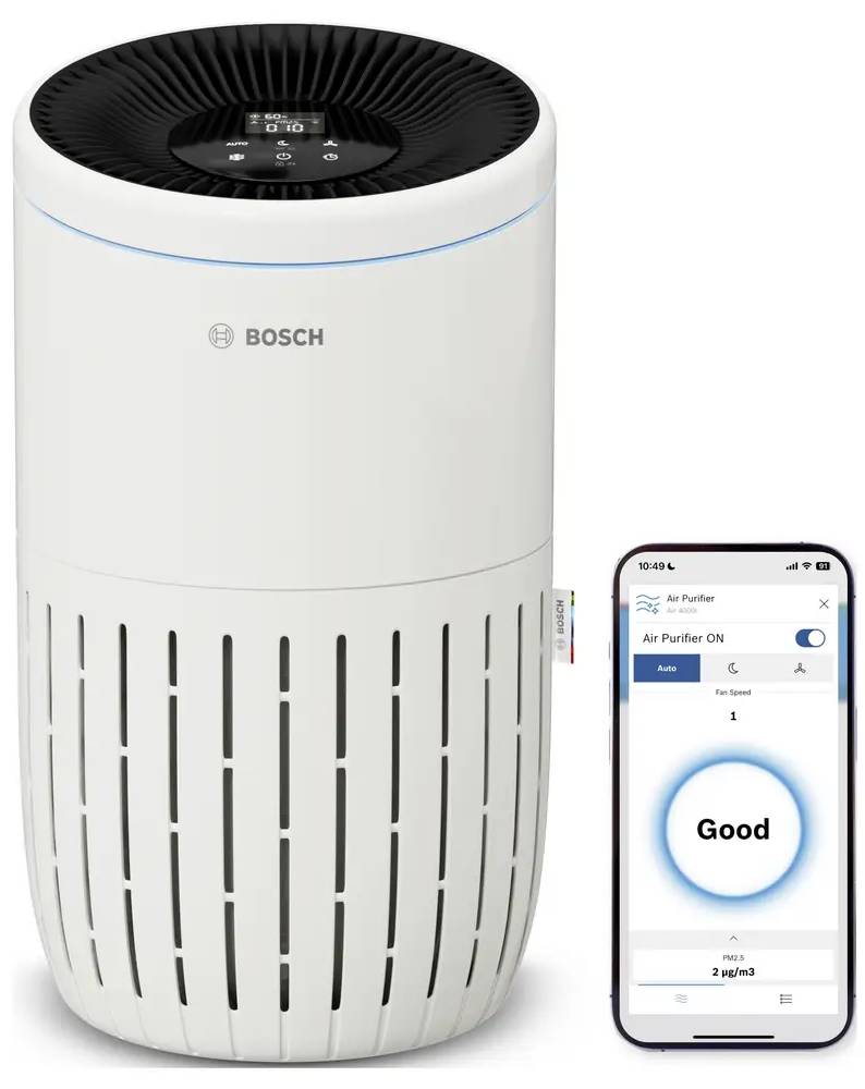 Čistička vzduchu Bosch Air 4000i / do 62 m² / 49 dB / bílá / černá Varianta: ivi1