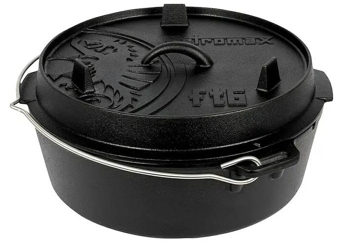 Litinový kotlík Petromax / 5,5 l / Ø 36,4 cm / černá Varianta: ivi1