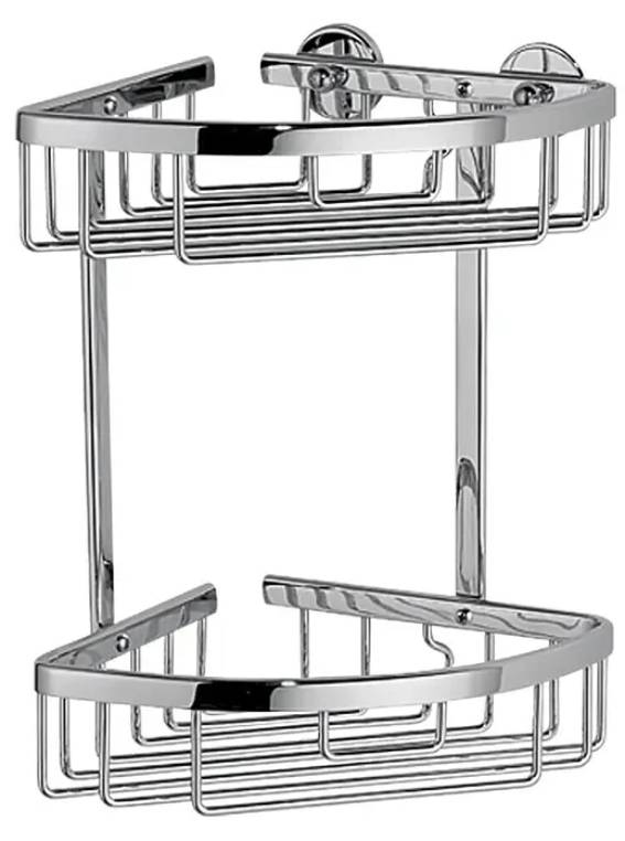 Košík do sprchy Tesa Aluxx AL210CR / 16,3 x 17 x 26 cm / 2 patra / hliník / chrom Varianta: ivi1