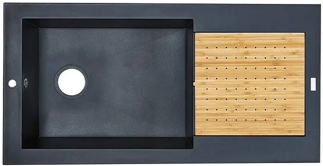 Vestavný dřez Carea Eole 1 / se sušícím ventilátorem / černá Varianta: ivi1