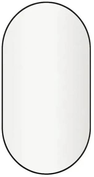 Zrcadlo v rámu Malva / 60 x 120 cm / hliník/sklo / černá Varianta: ivi1