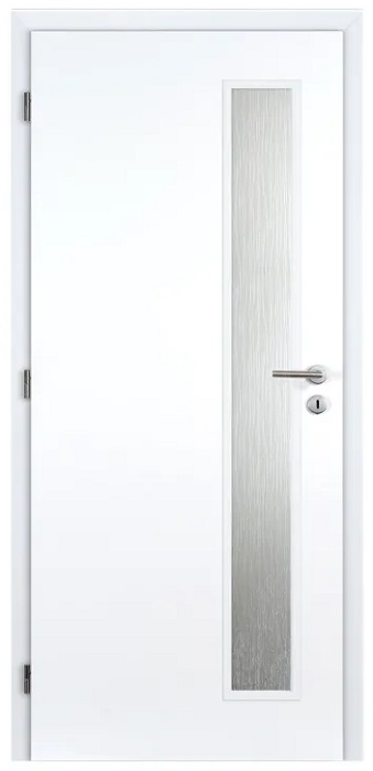 Interiérové dveře Doornite Basic Vertika 80 L / 80 x 197 cm / prosklené / levé / bílá Varianta: ivi1