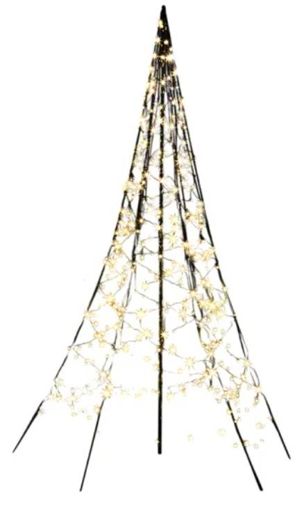 German LED světelná dekorace stromek / 2 m / 300 ks žárovek / 12 W / černá Varianta: ivi1
