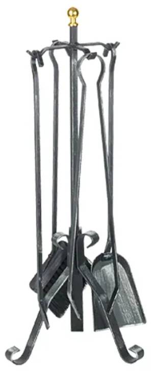 Krbové nářadí Lienbacher / 4 ks / 66 cm / kov / černá Varianta: ivi1